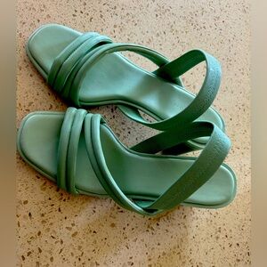 Nordstrom chunky mint heels
